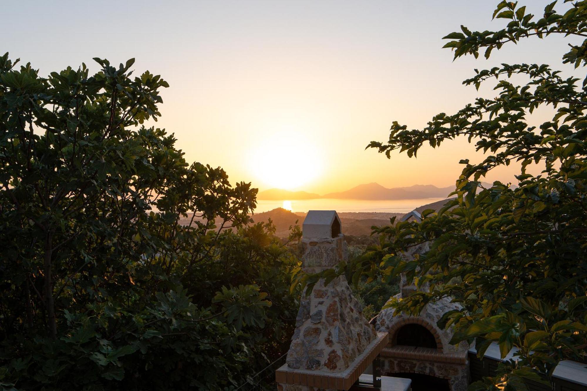 Lagoudi Zia Villa Rosa - Luxury Villas With Panoramic Views מראה חיצוני תמונה