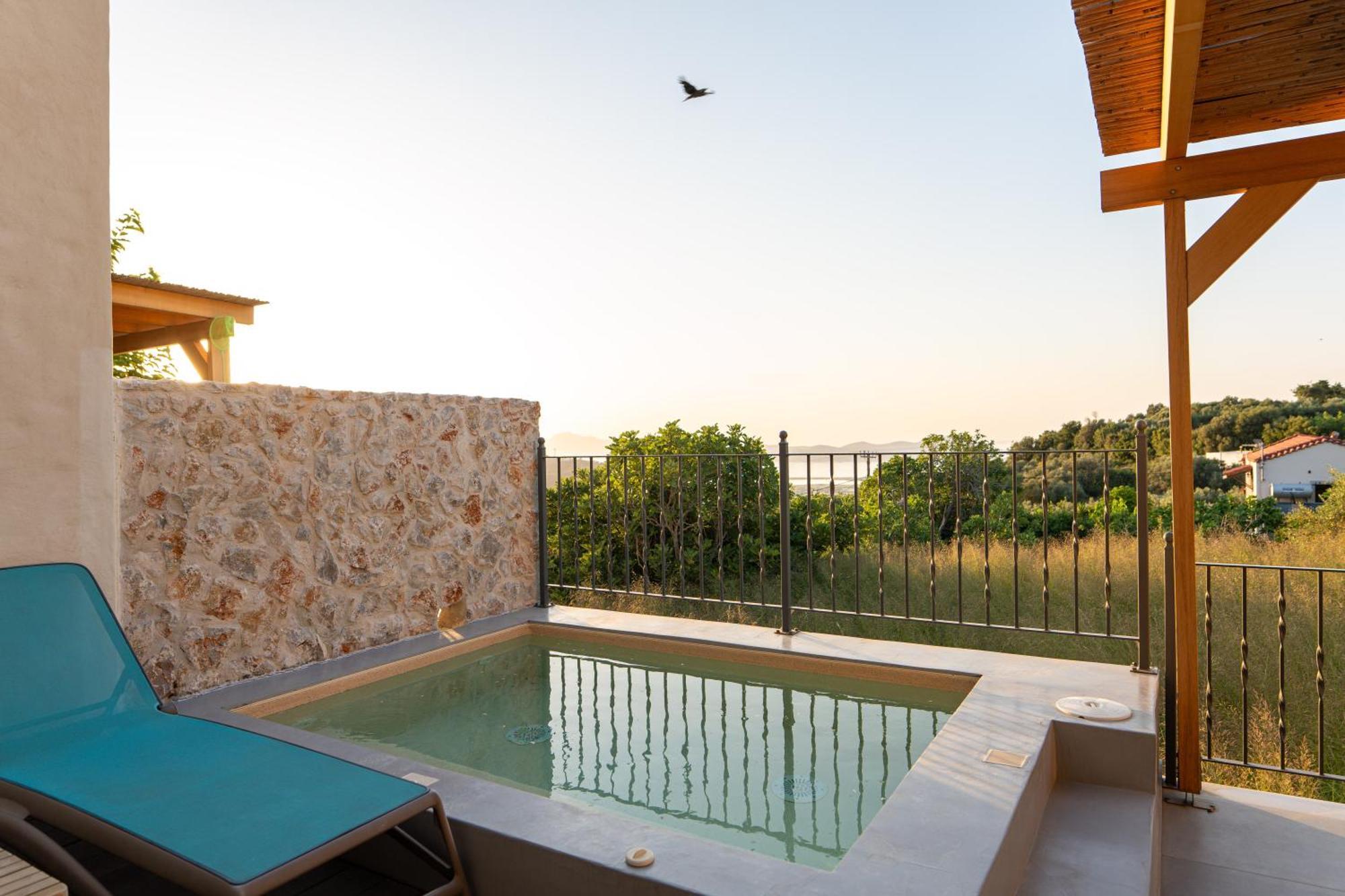 Lagoudi Zia Villa Rosa - Luxury Villas With Panoramic Views מראה חיצוני תמונה