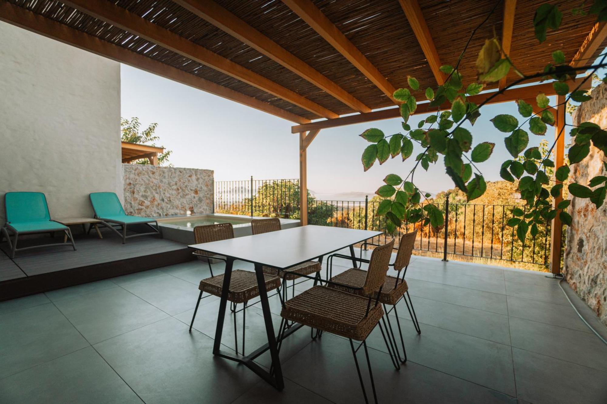 Lagoudi Zia Villa Rosa - Luxury Villas With Panoramic Views מראה חיצוני תמונה