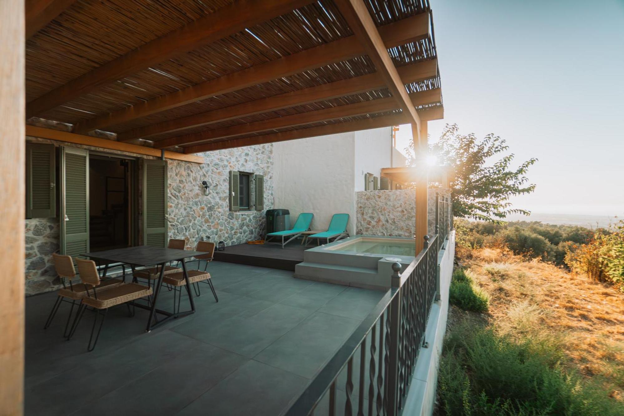 Lagoudi Zia Villa Rosa - Luxury Villas With Panoramic Views מראה חיצוני תמונה