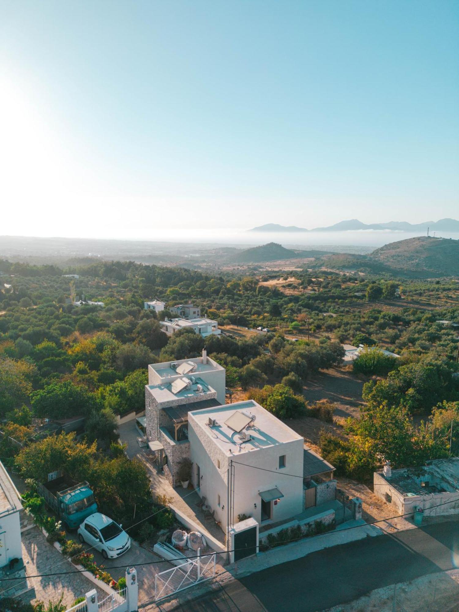 Lagoudi Zia Villa Rosa - Luxury Villas With Panoramic Views מראה חיצוני תמונה